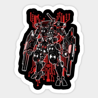 Soundsystem Bass Warrior Sticker